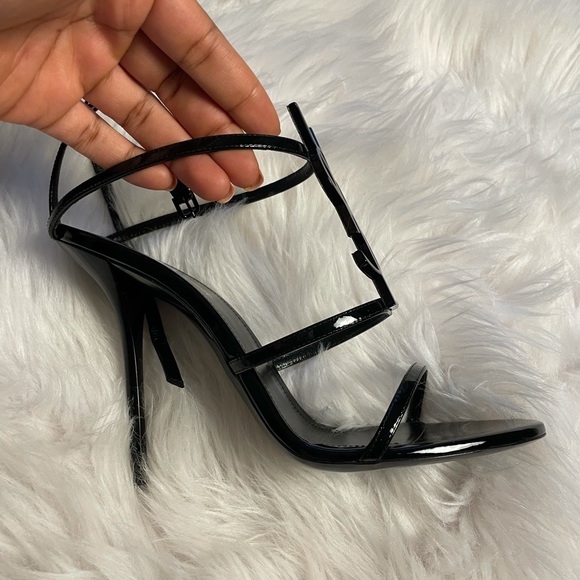 YSL Cassandra Heels Patent Leather Black - Picture 2 of 8